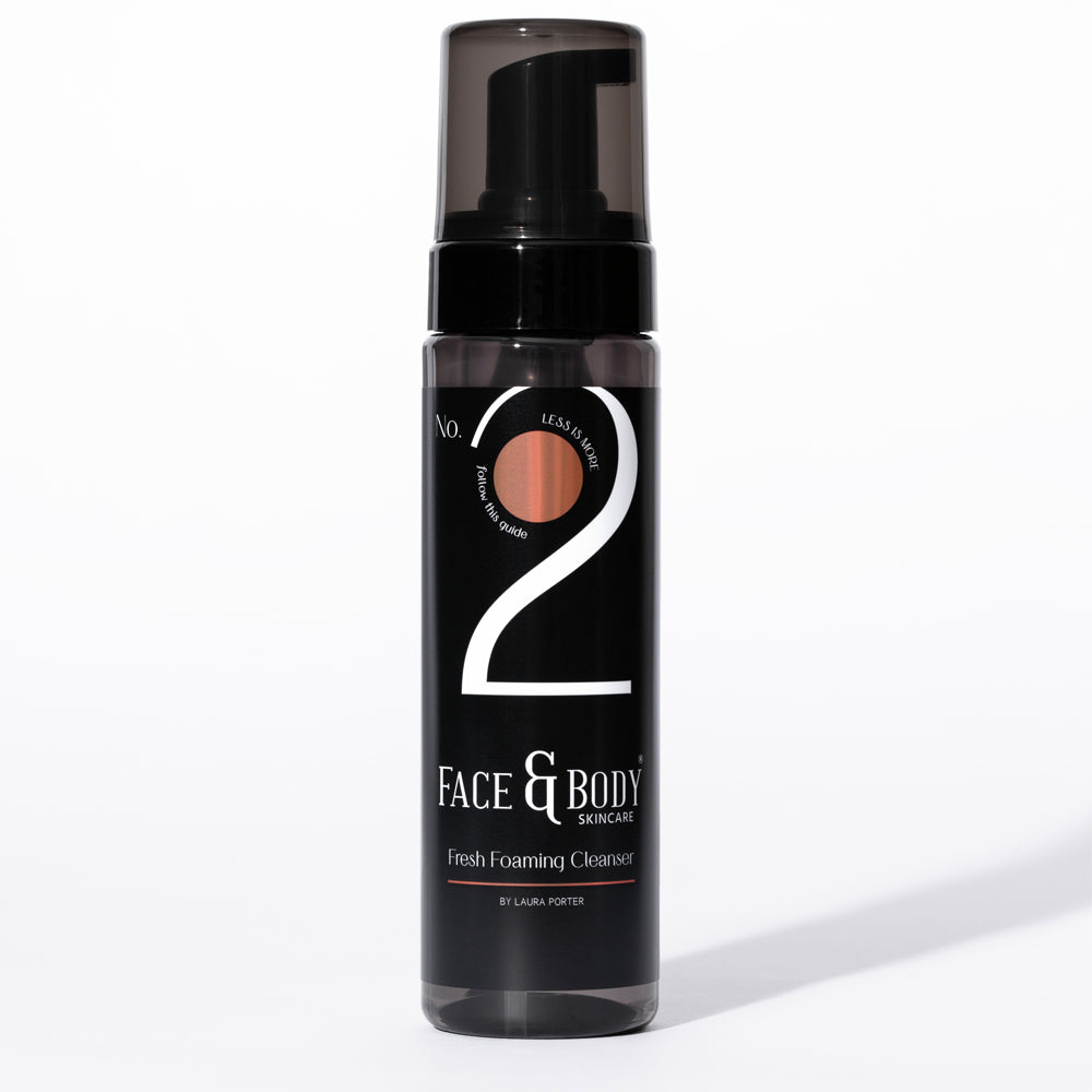 FAB Skincare No.2 Foaming Cleanser Bottle with Product Dripping Down
